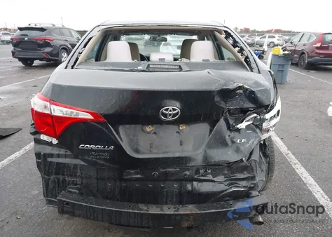 2016 Toyota Corolla Le из США, поврежденный, VIN 2T1BURHE2GC629471